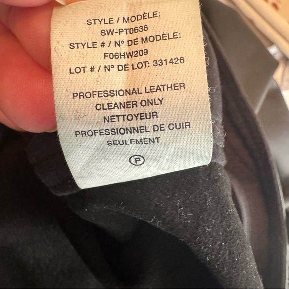 Helmut Lang Black Straight Leg Lamb Leather Pants Women’s Size 0 - Picture 8 of 12